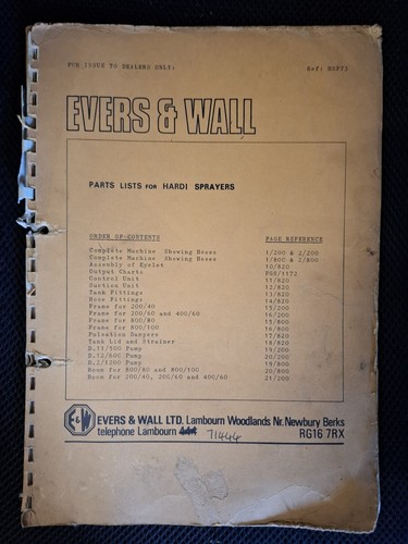 Hardi crop sprayer evers - evers, &