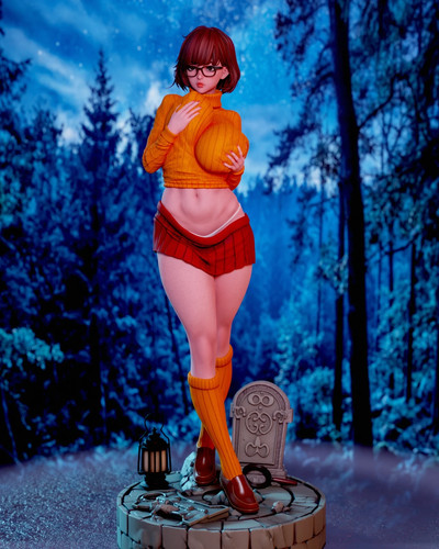 Velma scooby doo - girl, figure