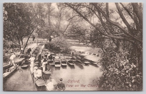 Vintage oxford cherwell river - cherwell,