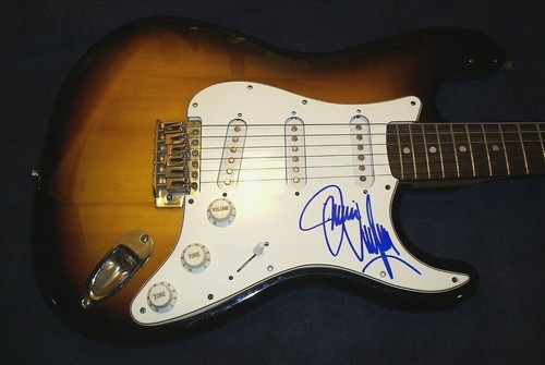 Jimmie vaughn signed guitar - vaughn,