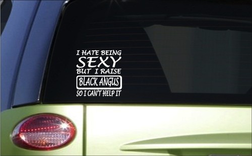 Sexy angus sticker g36 - sexy, 6"