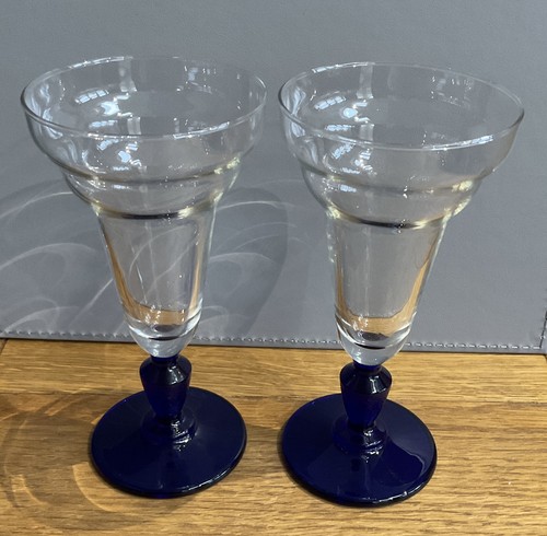 Pair vintage cobalt blue - of,