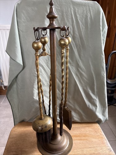 Brass fire companion set - fire, and