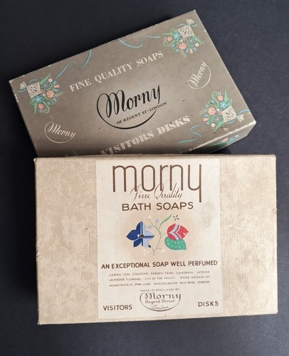 Vintage morny soap boxes - -,