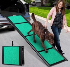 170cm Large Dog Car Ramp, Folding Dog Ramp with Anti-Slip Surface 43cm Wide