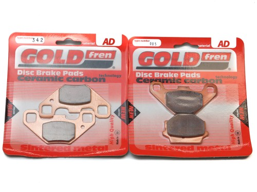 Brake pads front rear - rear, for