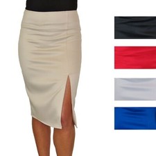 Front Thigh Split Midi Stretch
