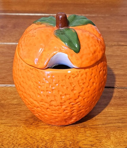 Vtg ceramic orange shaped - vtg,