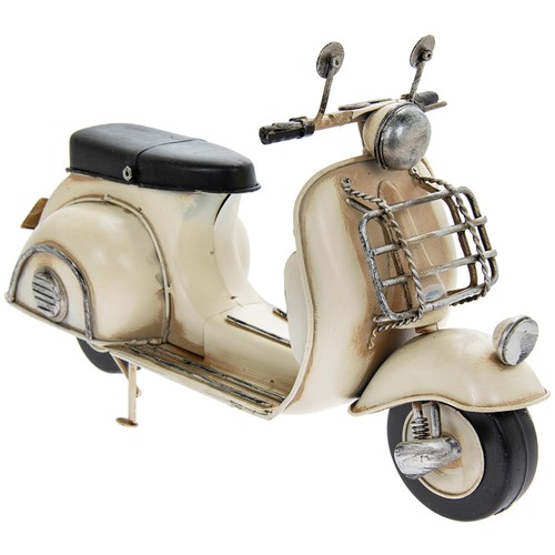 Cream vespa scooter model - cream,