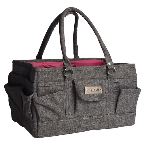 Deluxe tote organiser - tote, heather