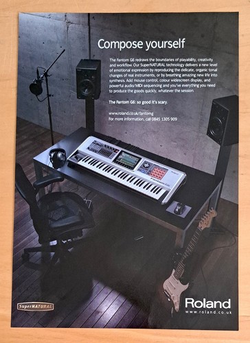 Roland fantom magazine - fantom, g6