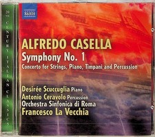 Alfredo Casella: Symphony No. 1 Etc CD -NEW -Francesco La Vecchia (Scuccuglia) 