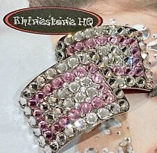 Irish Dance Heavy Shoe Buckles Sale! Clear and Light Rose Pink