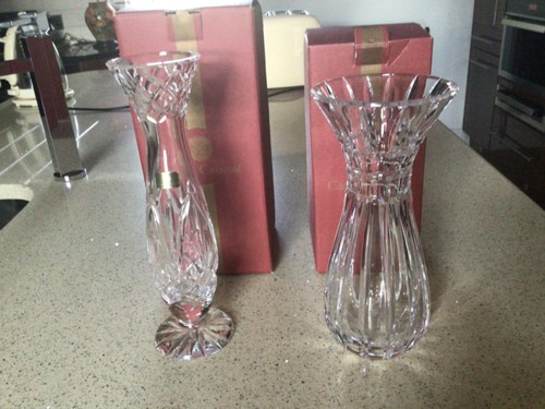 Pair cavan crystal glass - of,