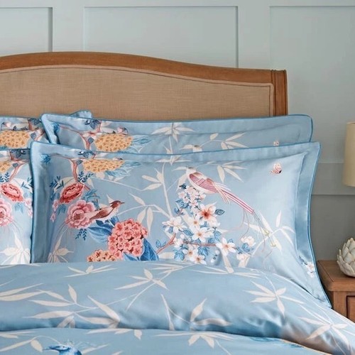 Teal blue dorma - blue, lovebirds
