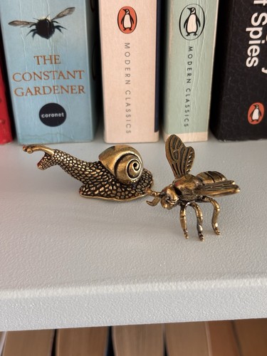 Brass snail bee - brass, &