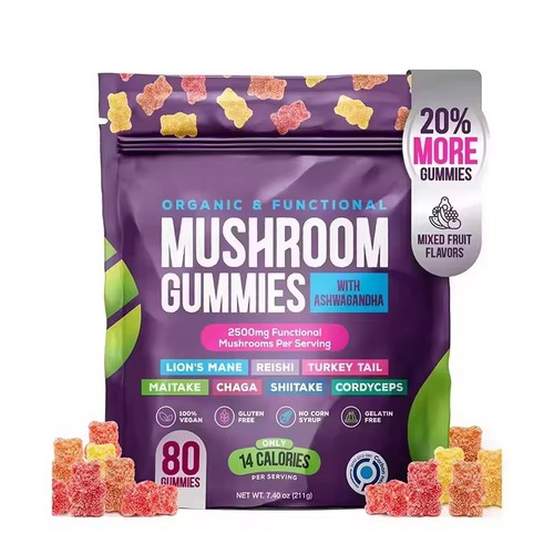 Mushroom gummies 2500mg - mushroom, 80