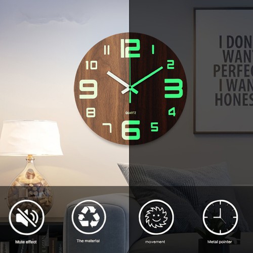 Glow clock 30cm - 2-in-1,