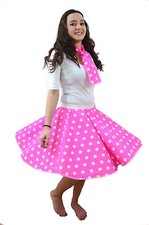 PLUS SIZE Skirt Circle Polka