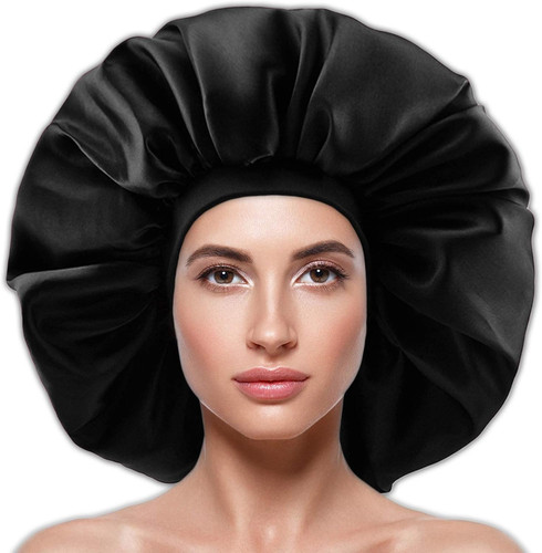 Large silky satin - satin, bonnet