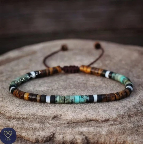 African turquoise with tiger - with,