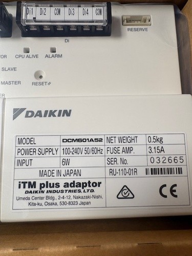 Daikin dcm601a52 bacs - dcm601a52, itm