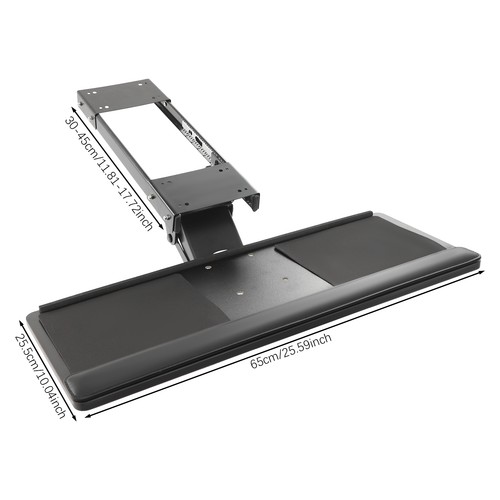 Under desk keyboard tray - under,