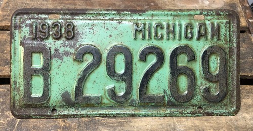 Vtg 1938 michigan automobile - michigan,