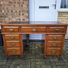 Blue Leather Top Vintage Rich