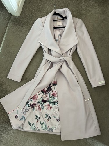 Ted baker coat pink wool - coat,