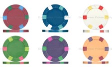 25pc x Casino Style Clay Poker