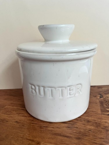 Butter crock with - butter, for