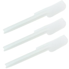 3 White Plastic Cooking Mixing