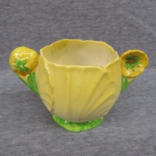 Vintage Carlton Ware Buttercup Sugar Bowl Australian Design Ceramic Art Deco