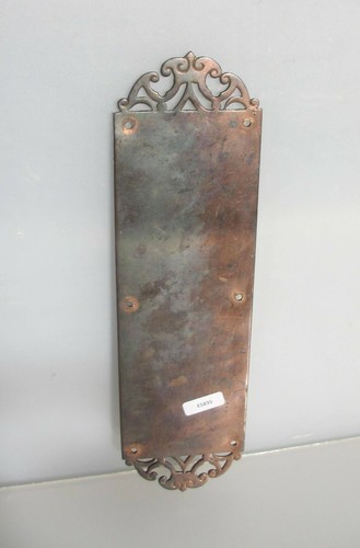 Antique copper finger plate - antique,