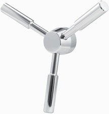 3 Spoke Chrome Handle For Gun Safes, Safe Box, Vault Doors, Fireproof safe