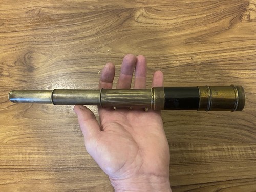 Antique brass telescope - antique,