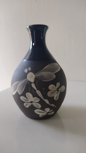 Dragonfly vase pottery - dragonfly,