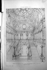 Old Design Staircase Large Town Mansion Mackintosh Builder 1891 Archi Victorian