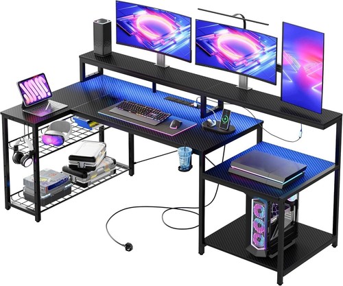 181cm shaped gaming desk - l-shaped,