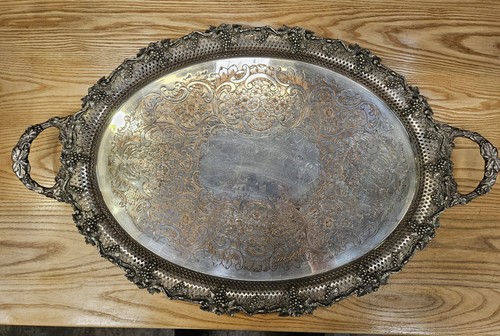 Vintage silver plated - silver, footed