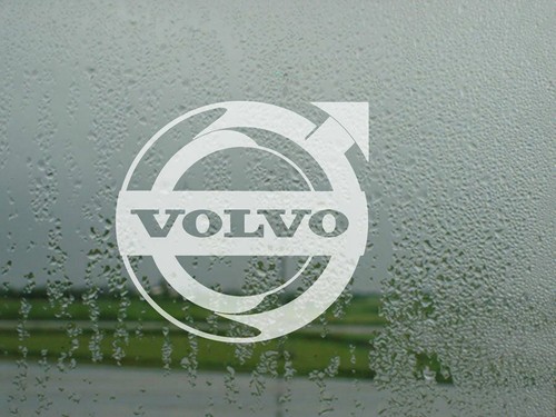 Volvo window etched frosted - volvo,