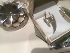 QVC Diamonique gold tone Hoop Earrings New. Stunning. Sparkly, authentic.