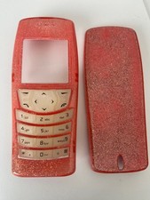 Nokia 6610, 6610i Matching Front & Rear Fusion Pink Cover Set incl Glass, Keypad