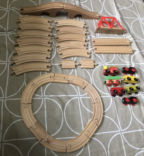 Wooden train set bundle - train,