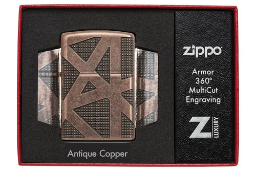Zippo antique copper armor - antique,