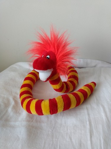 Vintage wired snake red yellow - red,