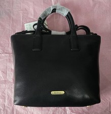 Barbour Birch leather tote bag
