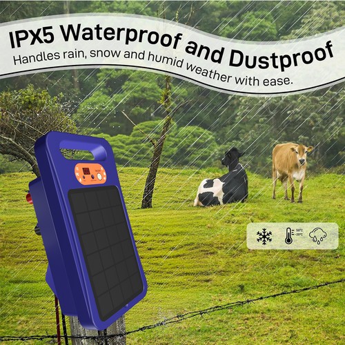 Solar electric fence charger - electric,