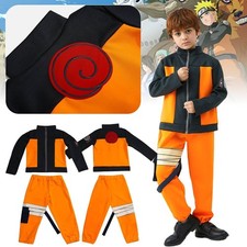 2025 Kids Anime Naruto Cosplay Clothes Halloween Fancy Dress Jacket Pants Outfit